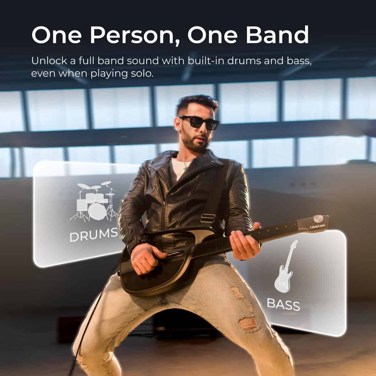 Guitarra Inteligente sin Cuerdas LiberLive C1, -Blanco - Imagen 5