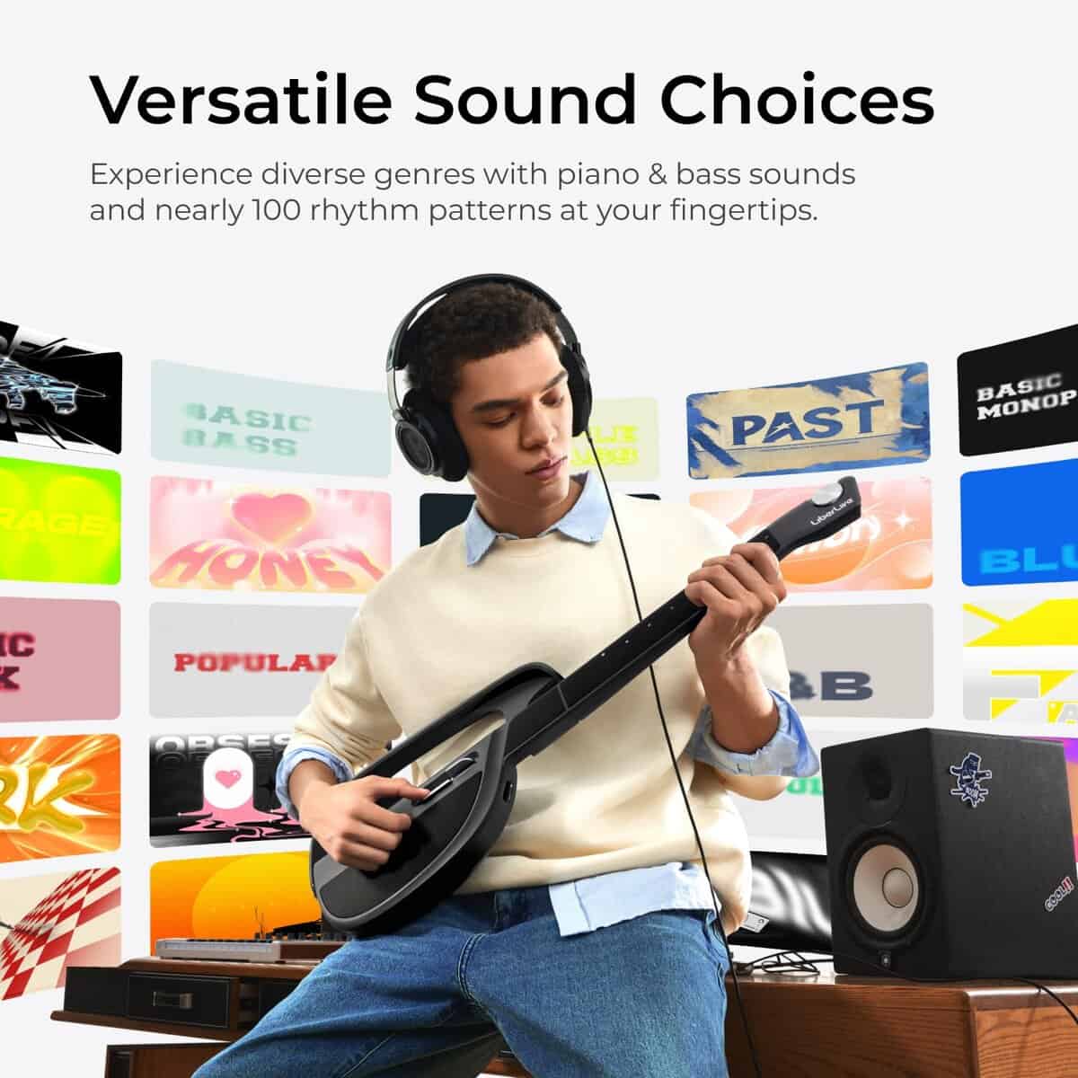 Guitarra Inteligente sin Cuerdas LiberLive C1, -Blanco - Imagen 6