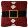 Almohada Decorativa Navideña Mina Victory Roja/Negra
