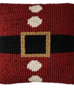 Almohada Decorativa Navideña Mina Victory Roja/Negra