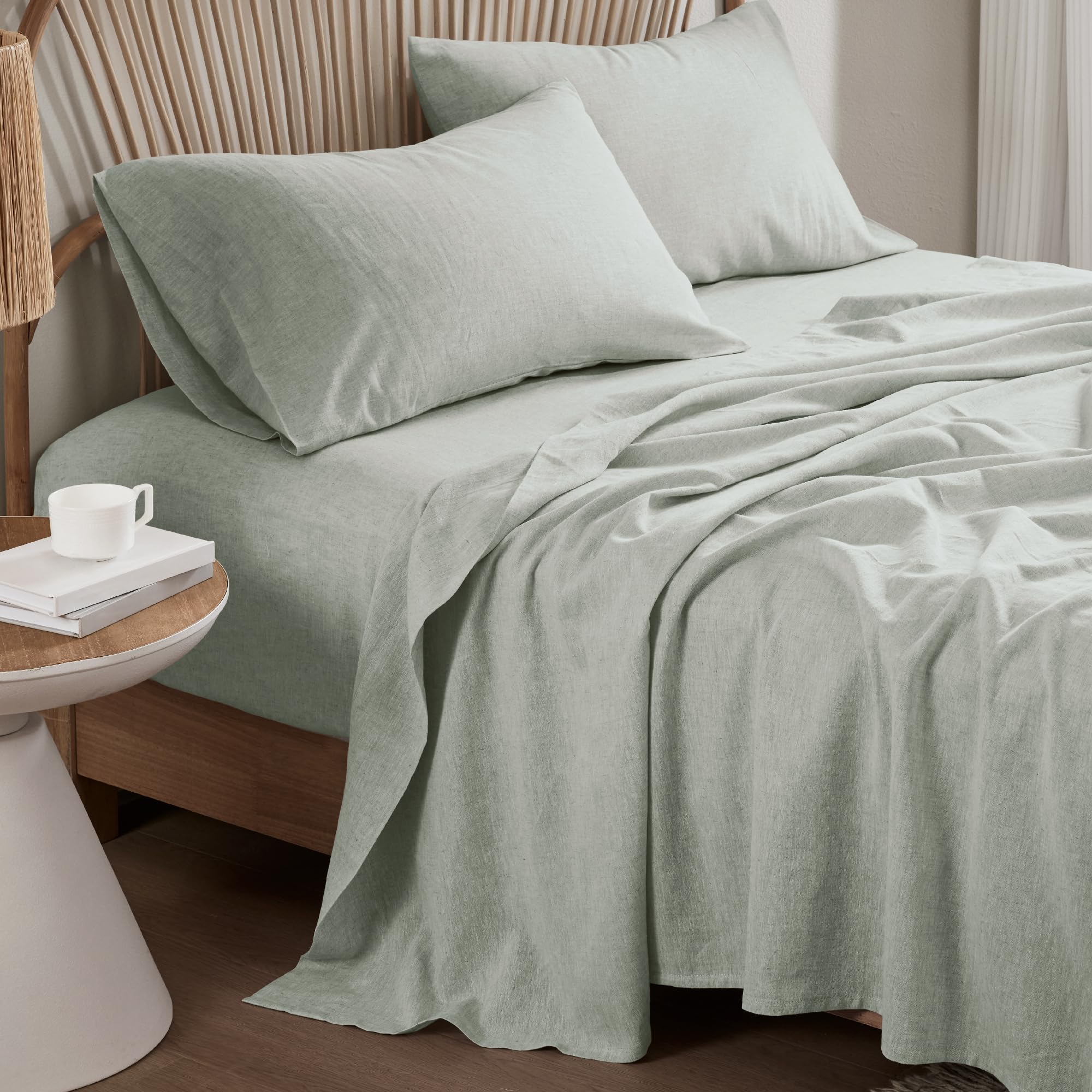 Juego de sábanas de lino de lujo Hyde Lane, sábanas de cama