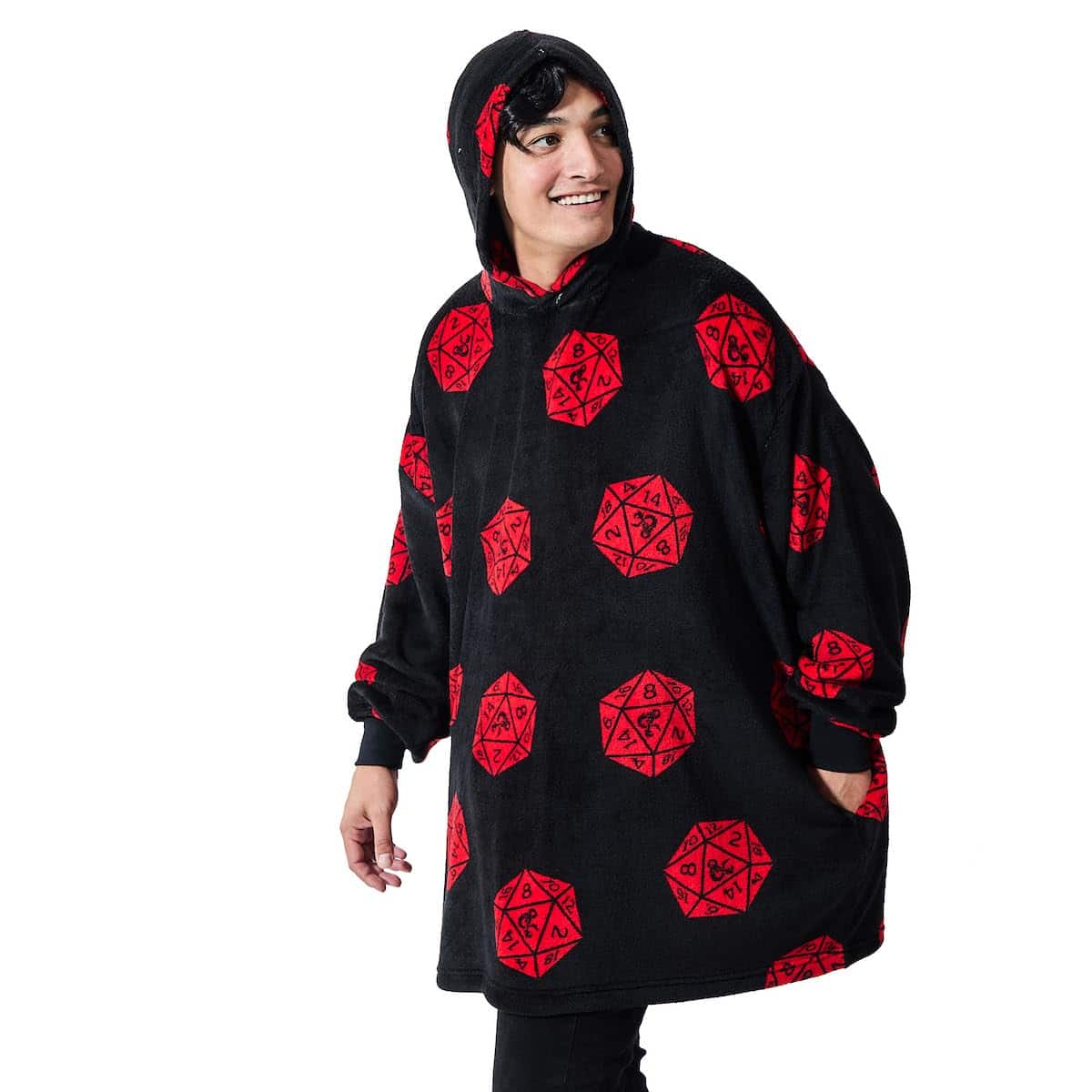 Manta con capucha Bioworld Dungeons & Dragons D20 Dice