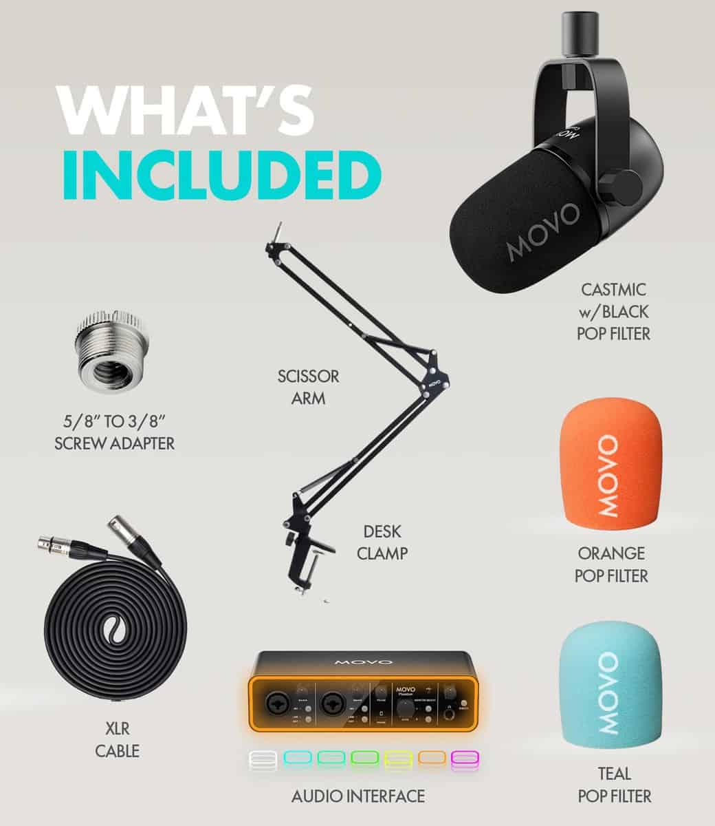 Paquete Movo Music Audio Interface - Interfaz de Audio USB - Imagen 9