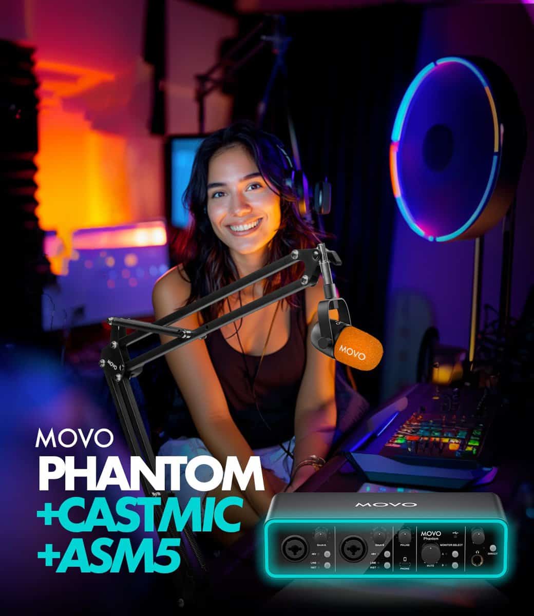 Paquete Movo Music Audio Interface - Interfaz de Audio USB - Imagen 3