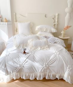 Juego de Funda Nórdica tamaño Twin Jngnpn Pearl Flower,