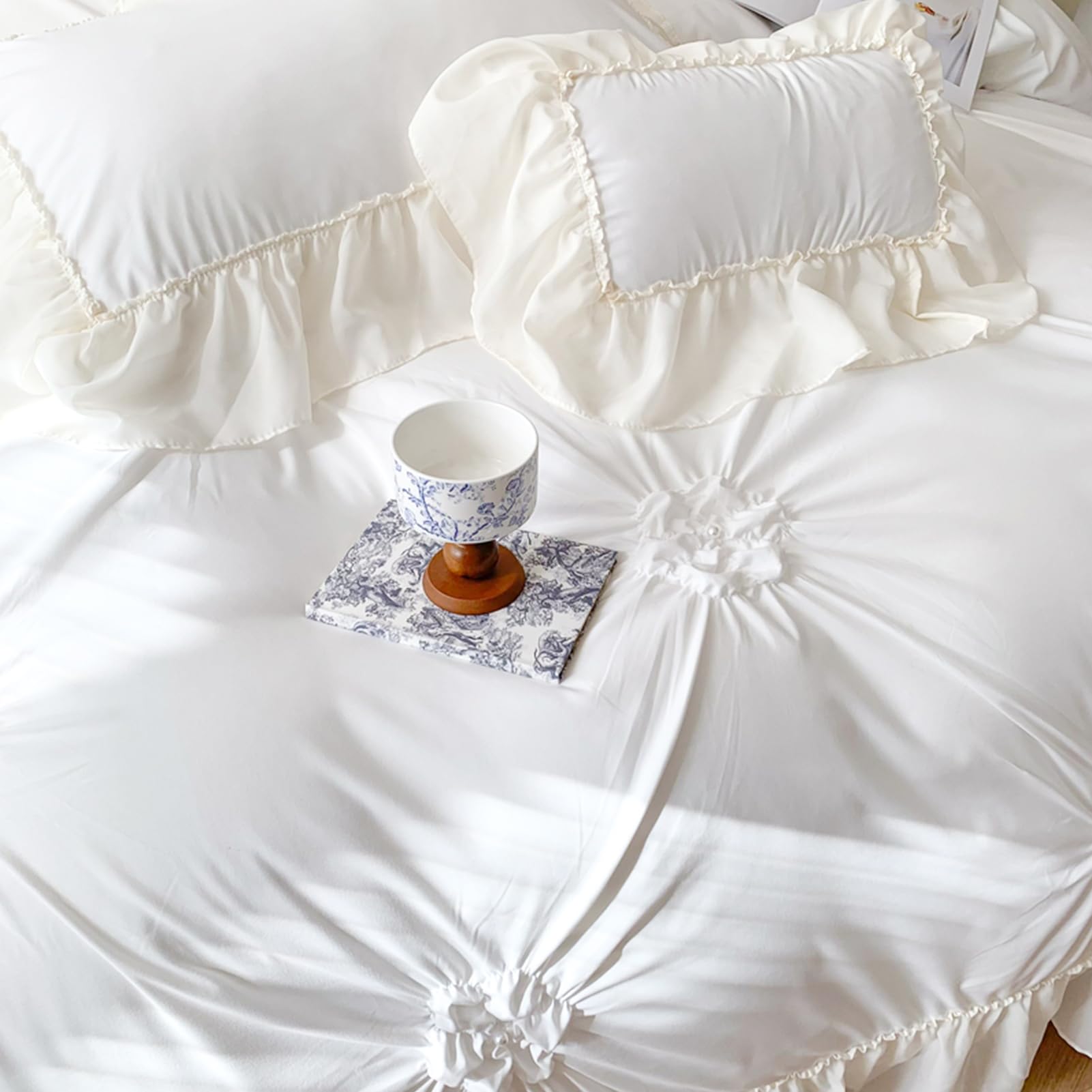 Juego de Funda Nórdica tamaño Twin Jngnpn Pearl Flower, - Imagen 7