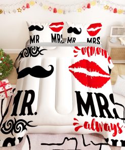 Juegos de Edredón Tema de Amor Namoxpa para Hombres Mujeres