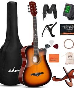 ADM guitarra acústica de 38" pulgadas para principiantes