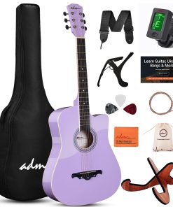 Paquete de Guitarra Acústica ADM de 38" Pulgadas para