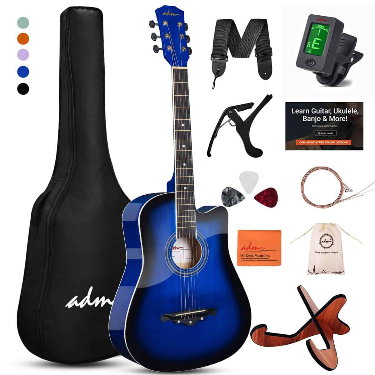 ADM 38" Pulgadas Guitarra Acústica para Principiantes