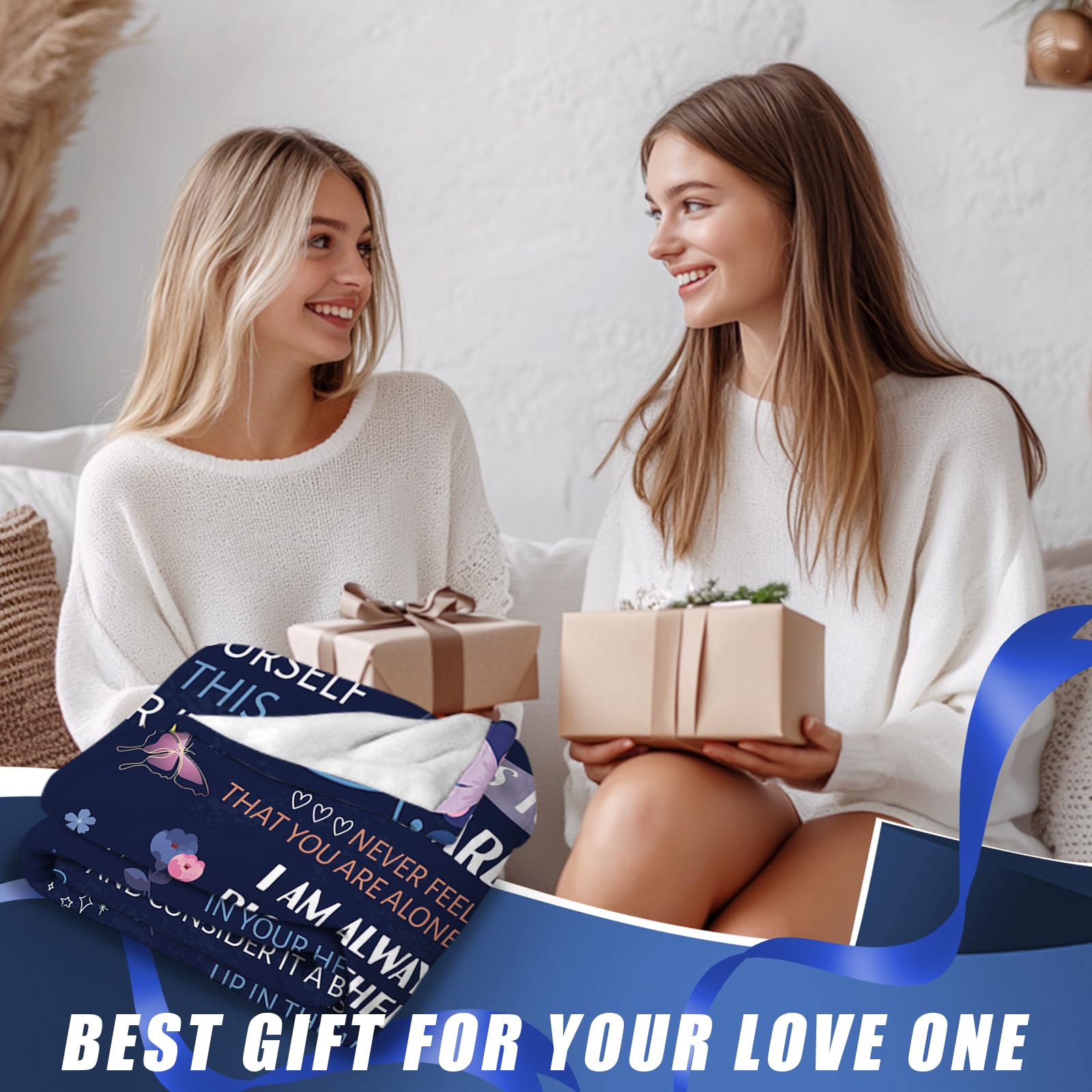 Manta para Hermana, Regalo de Cumpleaños para Hermana, - Imagen 3