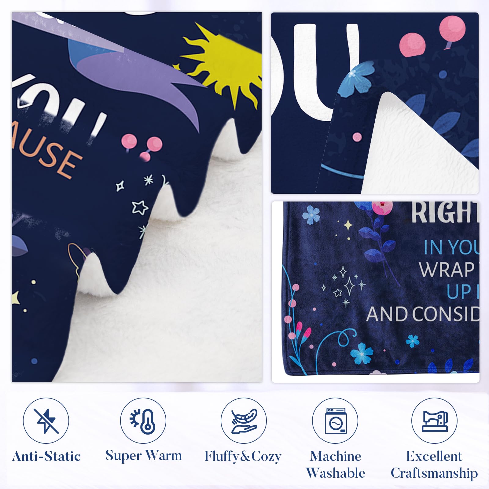 Manta para Hermana, Regalo de Cumpleaños para Hermana, - Imagen 8