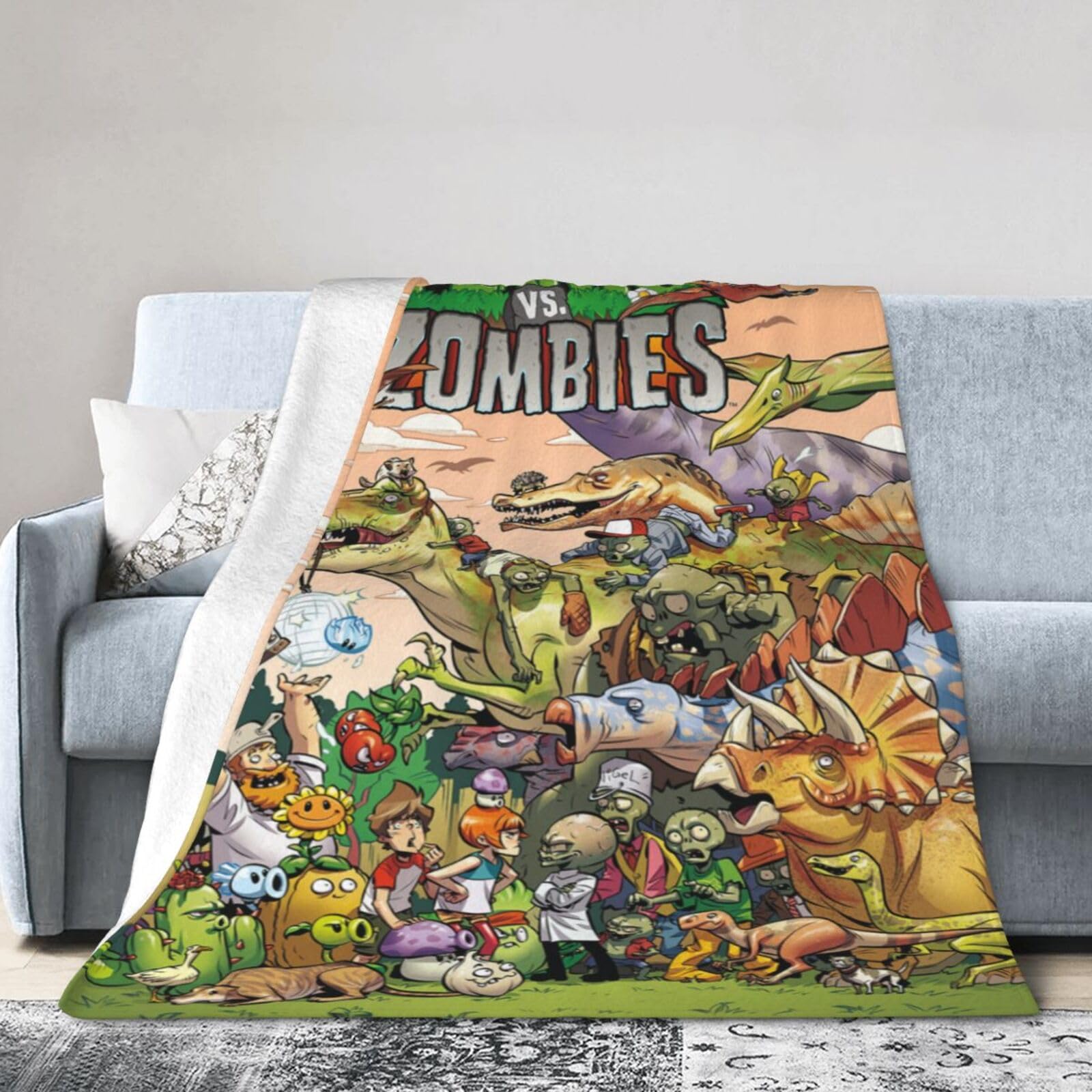 Manta de Franela Super Suave de Moda con Estampado 3D -