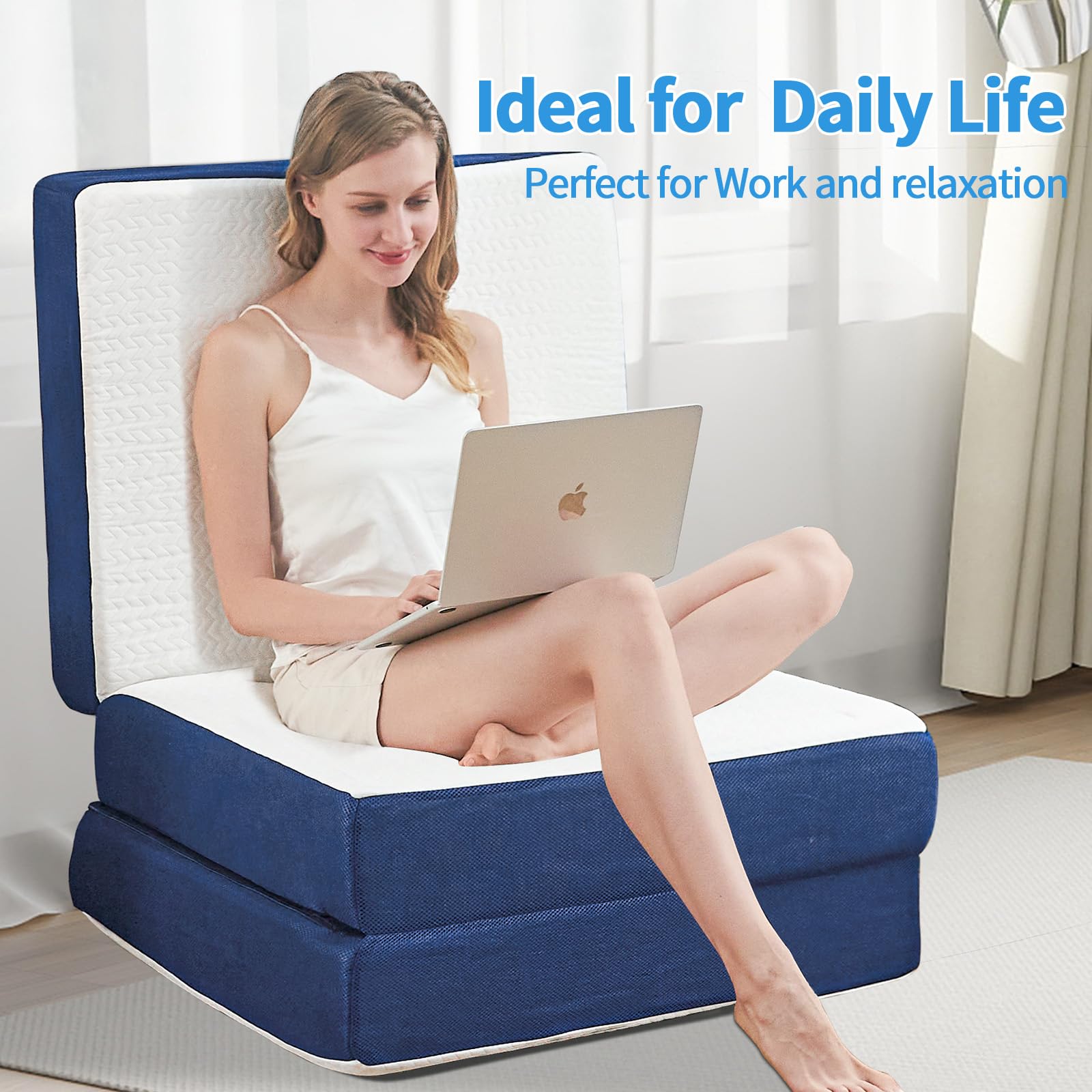 Colchón Plegable Twin de 6 pulgadas de Espuma - Imagen 4