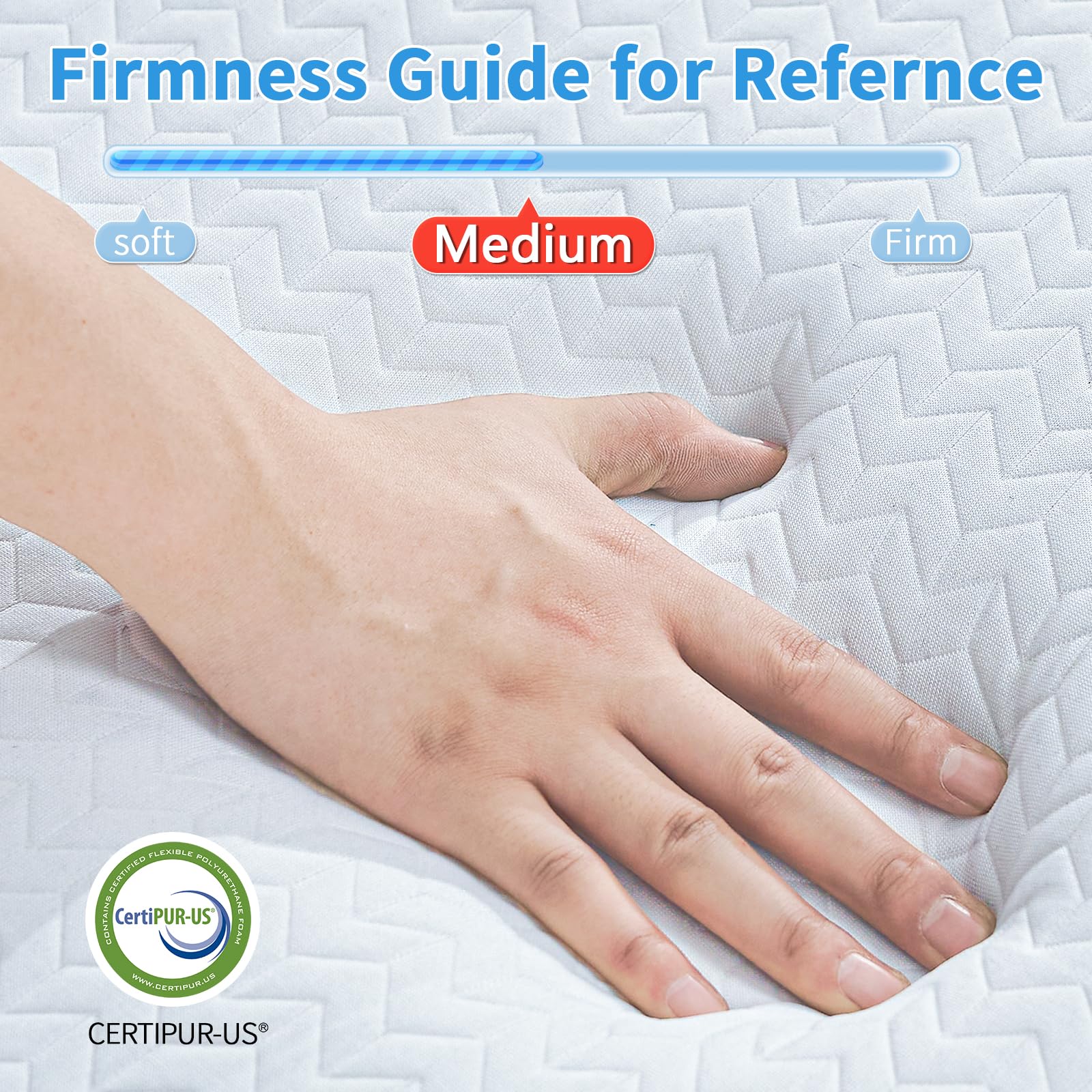 Colchón Plegable Twin de 6 pulgadas de Espuma - Imagen 6