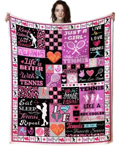 Manta de Tenis Regalos para Mujeres Niñas, Mantas de Tenis
