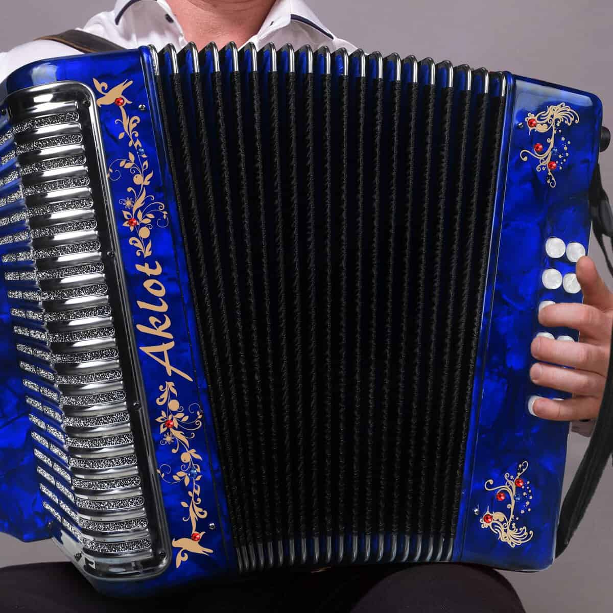 Acordeón AKLOT de 31 teclas y 12 bajos, F/B/E, Cuerpo de - Imagen 3