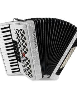 Acordeón, 34 Teclas 60 Bajos Acordeón -Blanco