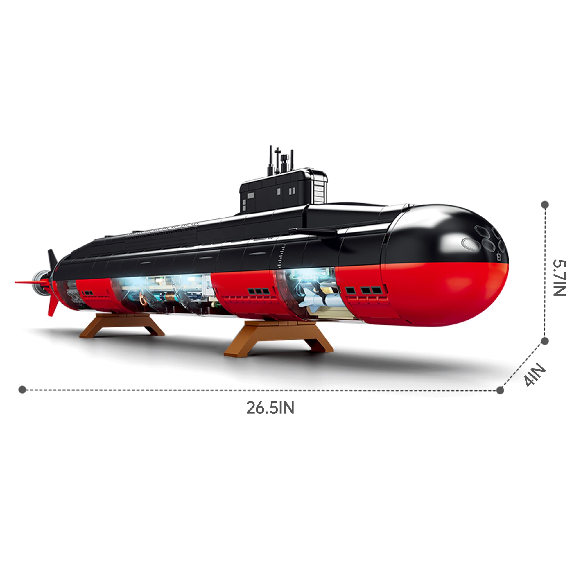 Set de Bloques de Construcción de Submarino HI-REEKE, - Imagen 8