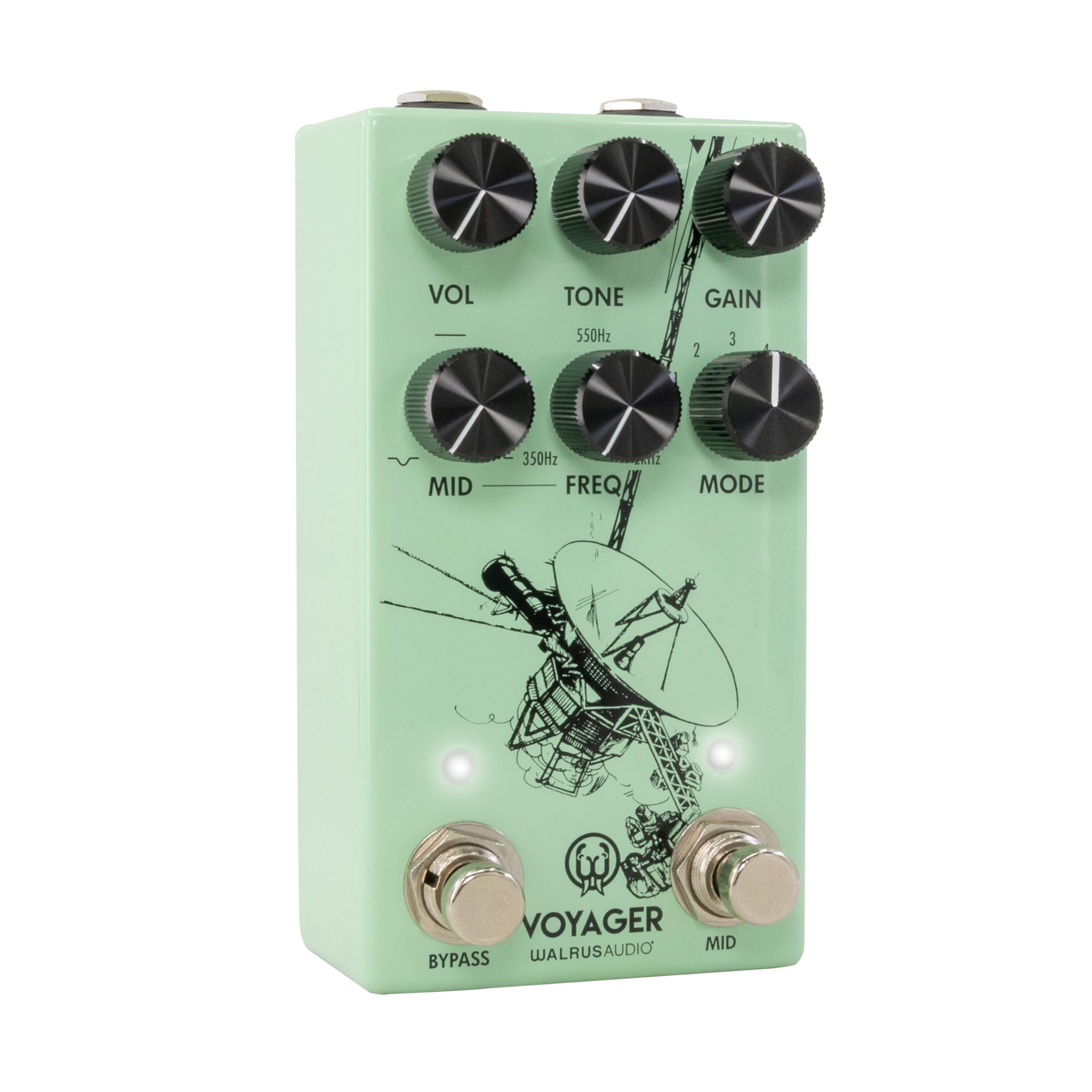Pedal de Overdrive Preamp Walrus Audio Voyager MKII, Seafoam - Imagen 5