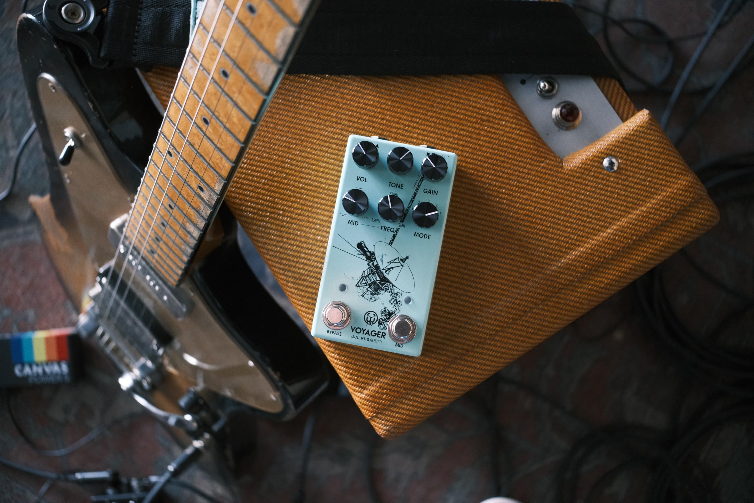 Pedal de Overdrive Preamp Walrus Audio Voyager MKII, Seafoam - Imagen 3