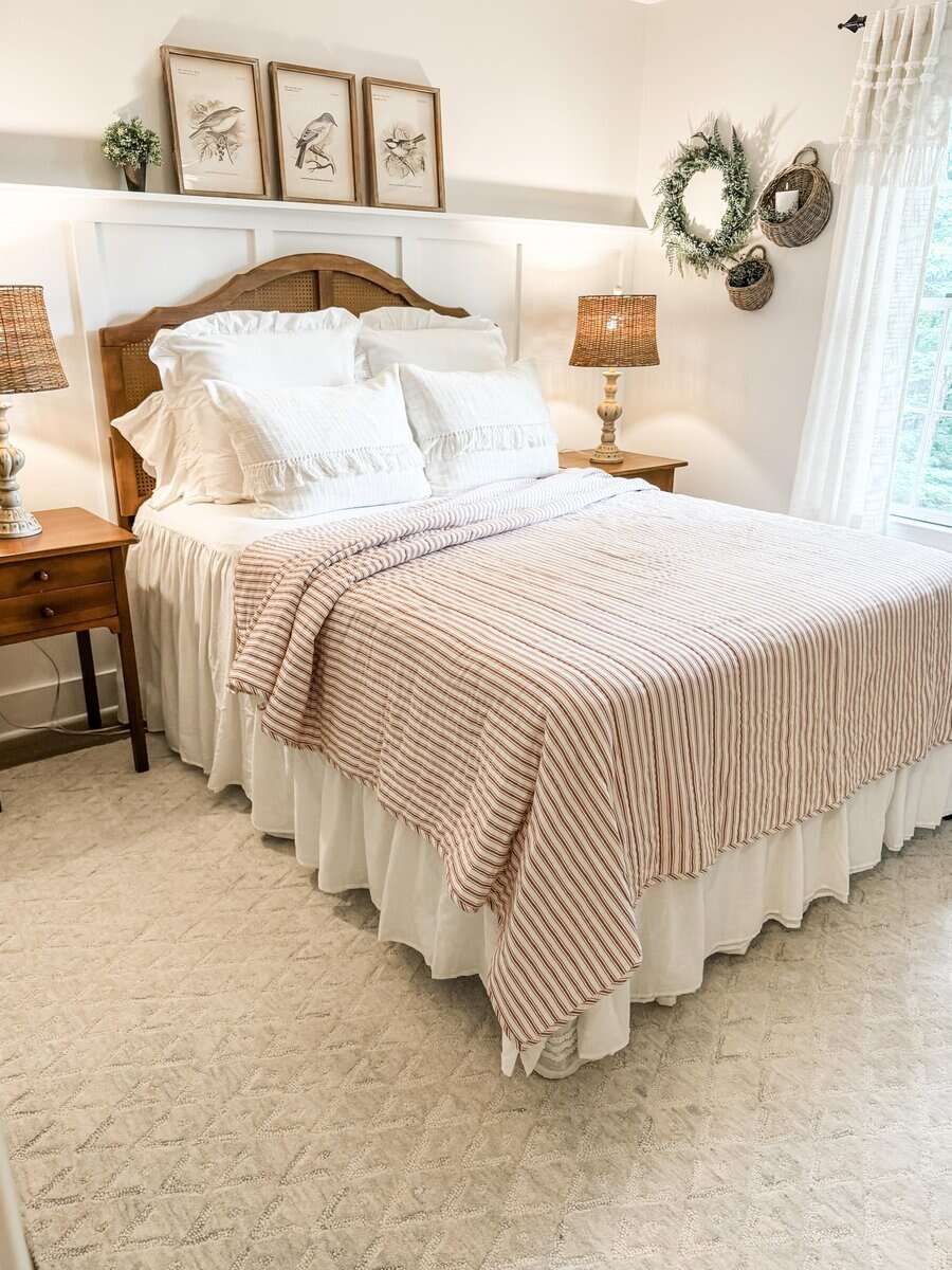 Colcha Queen Roja a Rallas Clásicas Piper Classics Timeless - Imagen 8