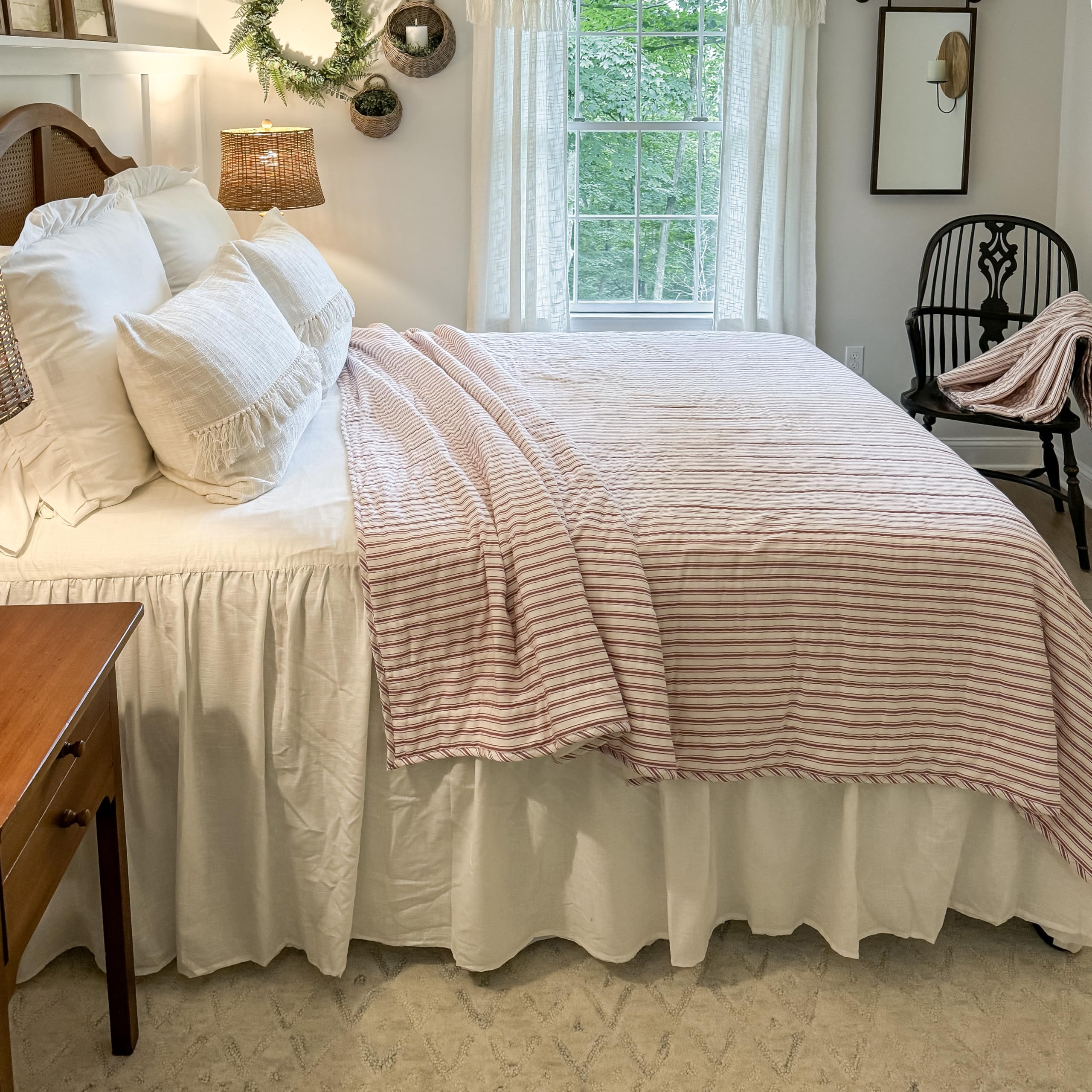 Colcha Queen Roja a Rallas Clásicas Piper Classics Timeless - Imagen 6