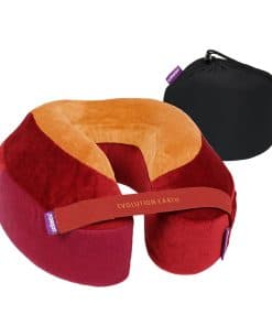 Almohada de viaje Cabeau Evolution Earth -Rust