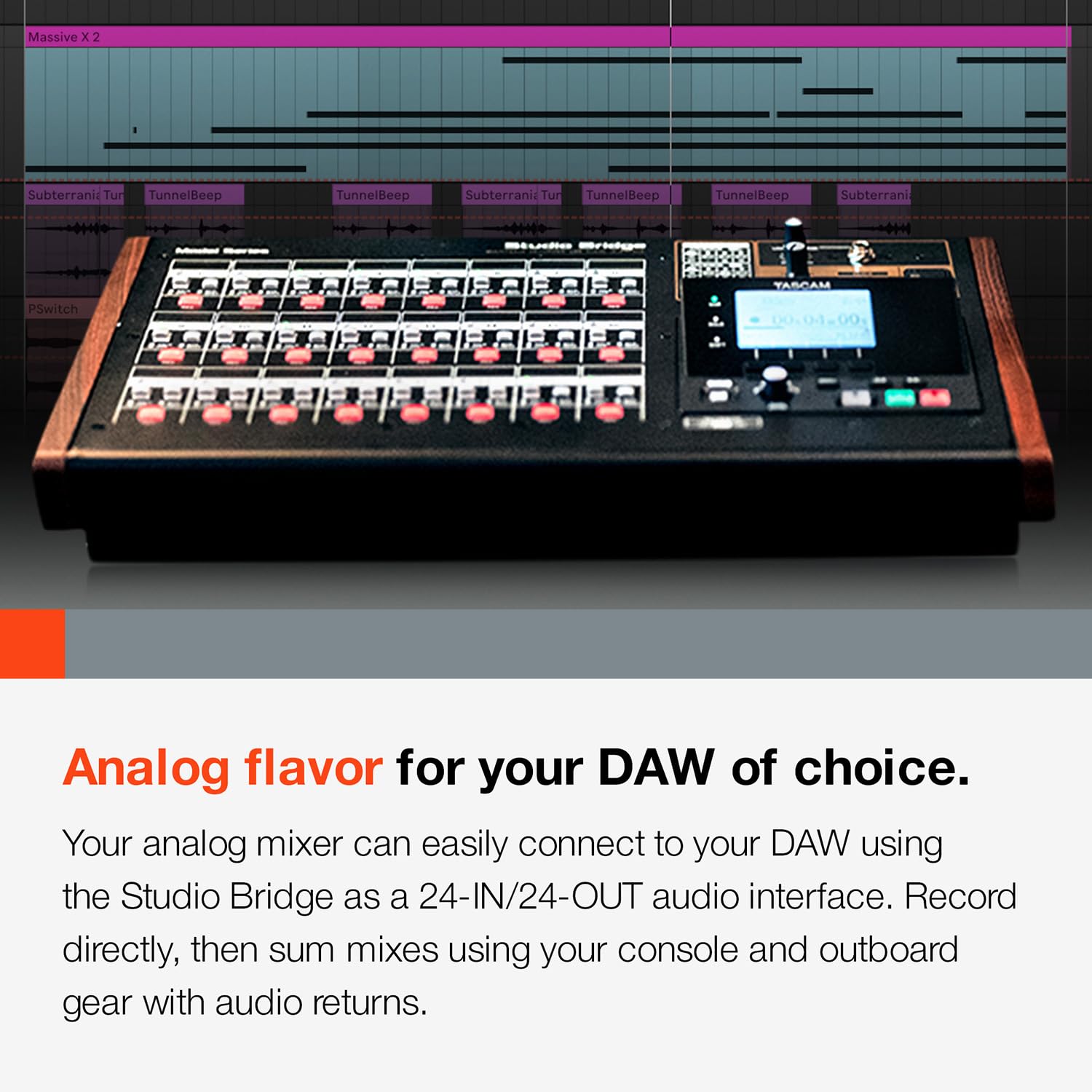 TASCAM Studio Bridge 24-Channel Multi Track Recorder and - Imagen 6