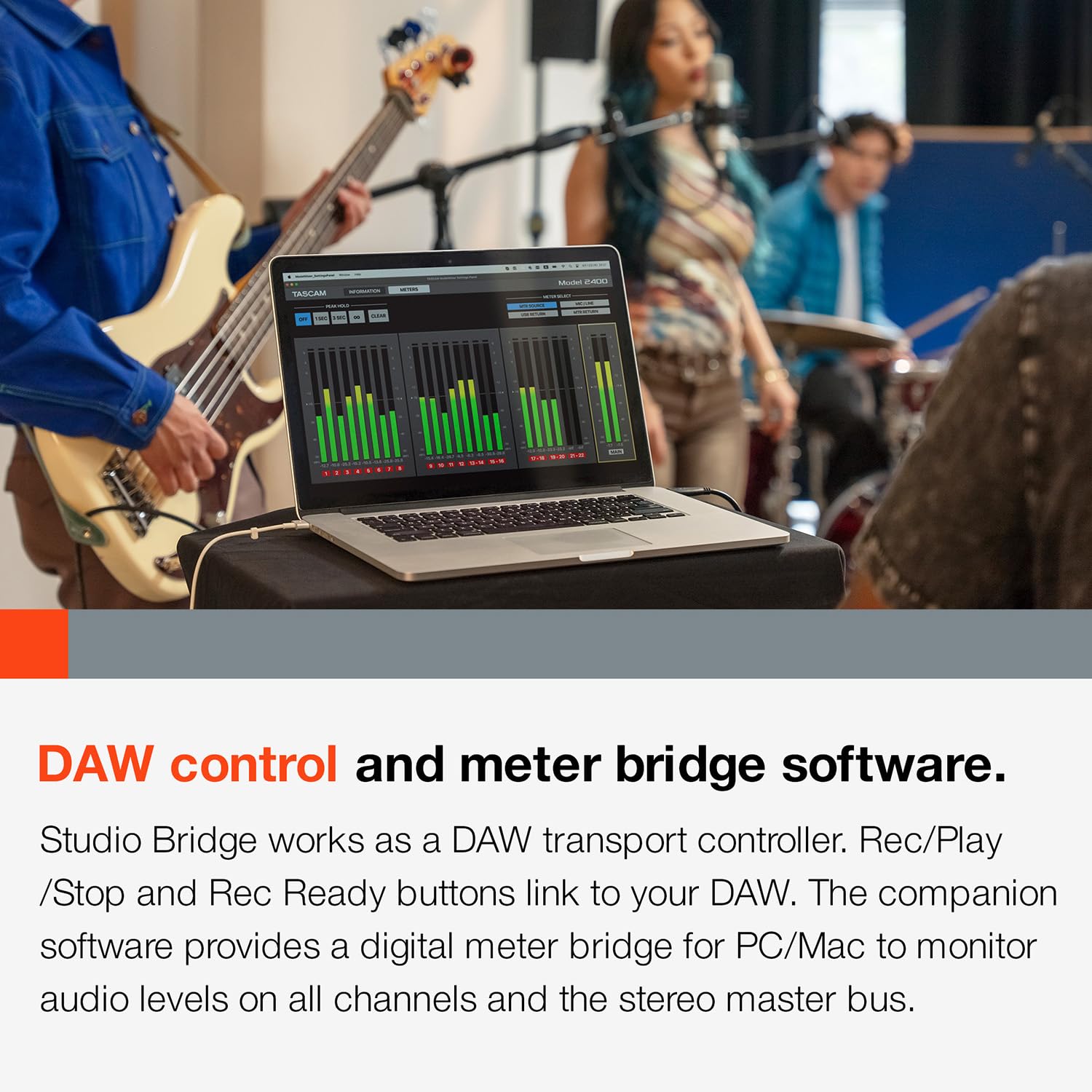TASCAM Studio Bridge 24-Channel Multi Track Recorder and - Imagen 8