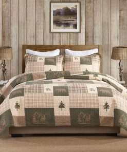 Edredón de Cabaña Queen Size PERHOM - Juego de Edredón