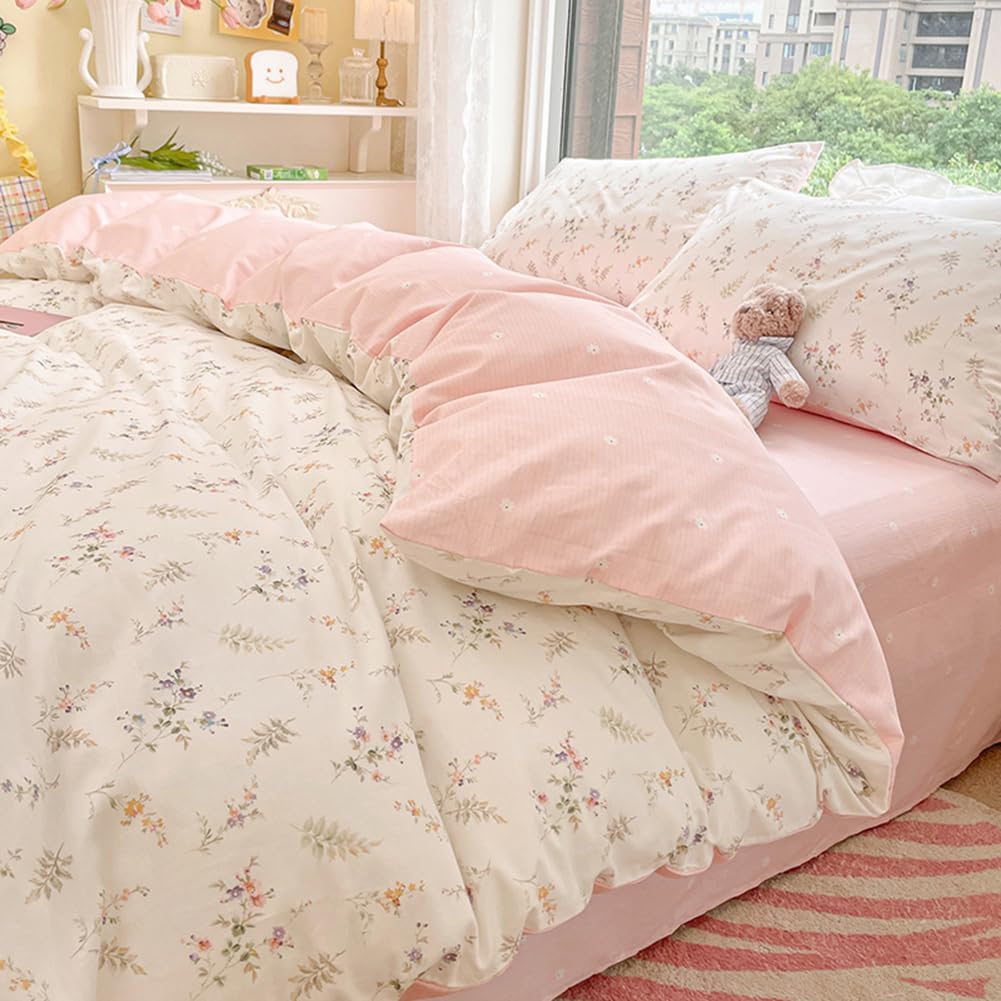 Nayoroom Floral Duvet Cover Juego de Funda Nórdica Tamaño
