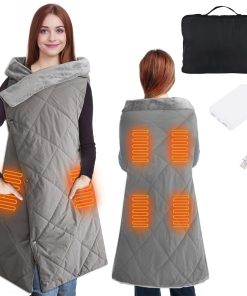 Manta Térmica a Batería, Manta Eléctrica Inalámbrica con 3