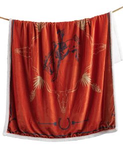 Manta Sherpa Indigo Hill by HiEnd Accents Marfa, Estampado