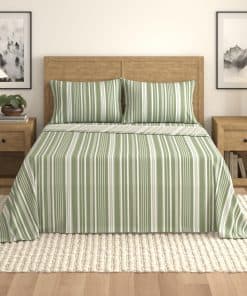 Juego de sábanas de microfibra Queen Size - Sábana bajera a