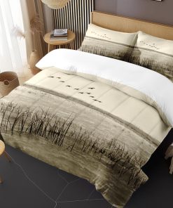 Set de Edredón con Funda de Almohada Tamaño Twin, Patos