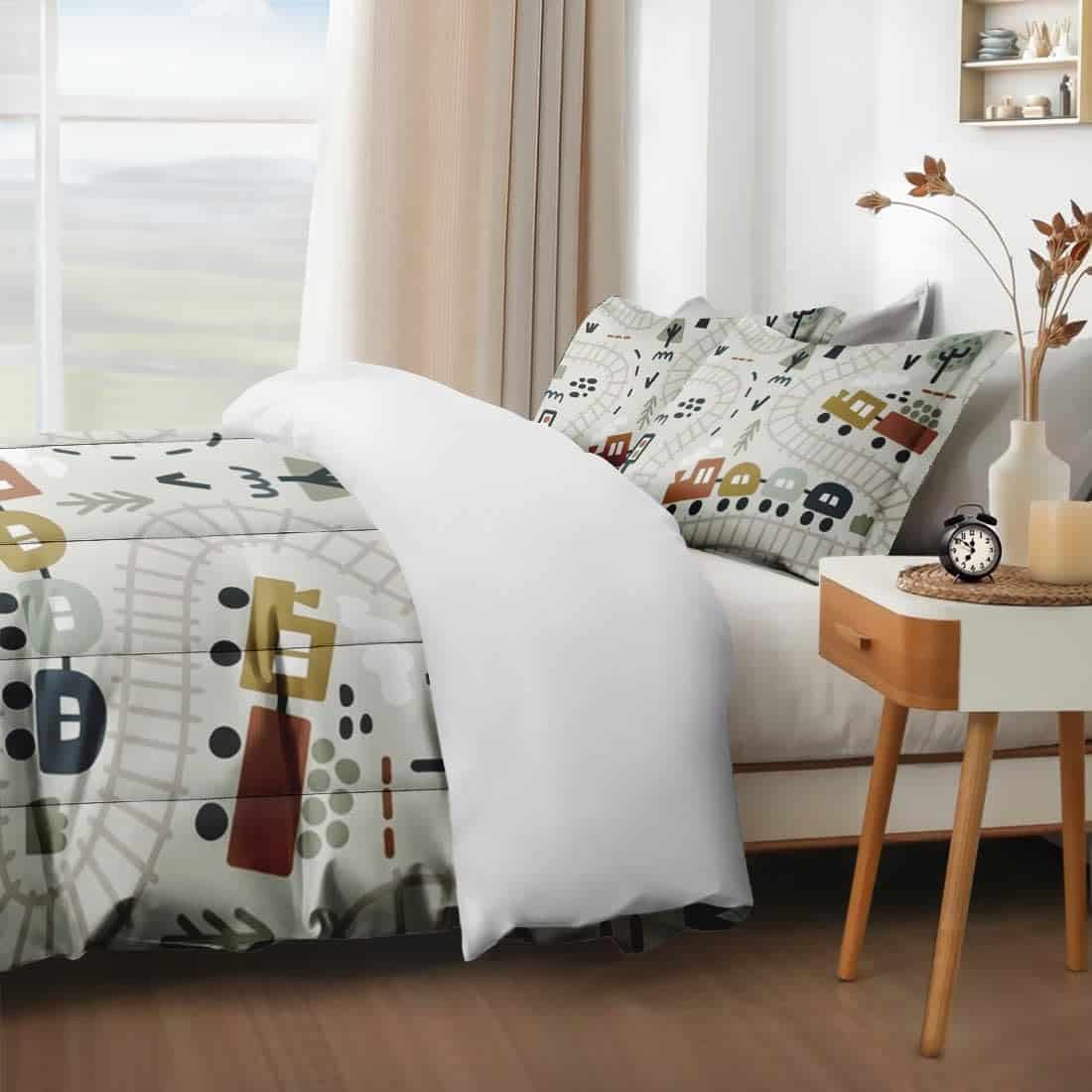 Set de Edredón con Funda de Almohada Tamaño Individual, - Imagen 3