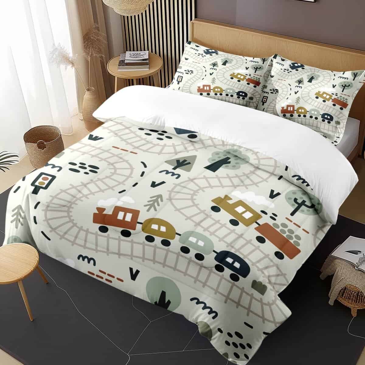 Set de Edredón con Funda de Almohada Tamaño Individual,