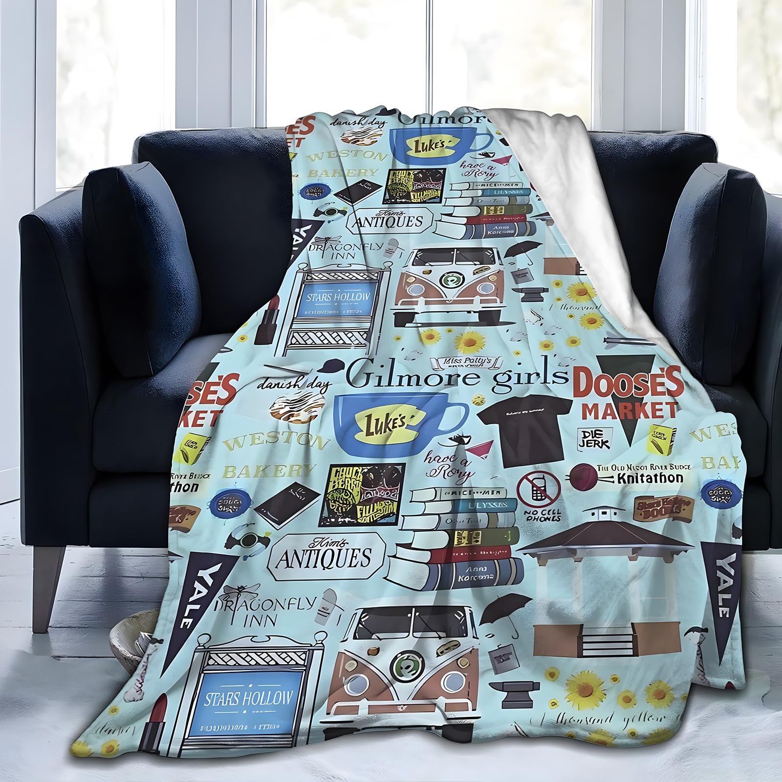 Manta Gilmore para Niñas - Manta de Felpa Suave para Damas - Imagen 3