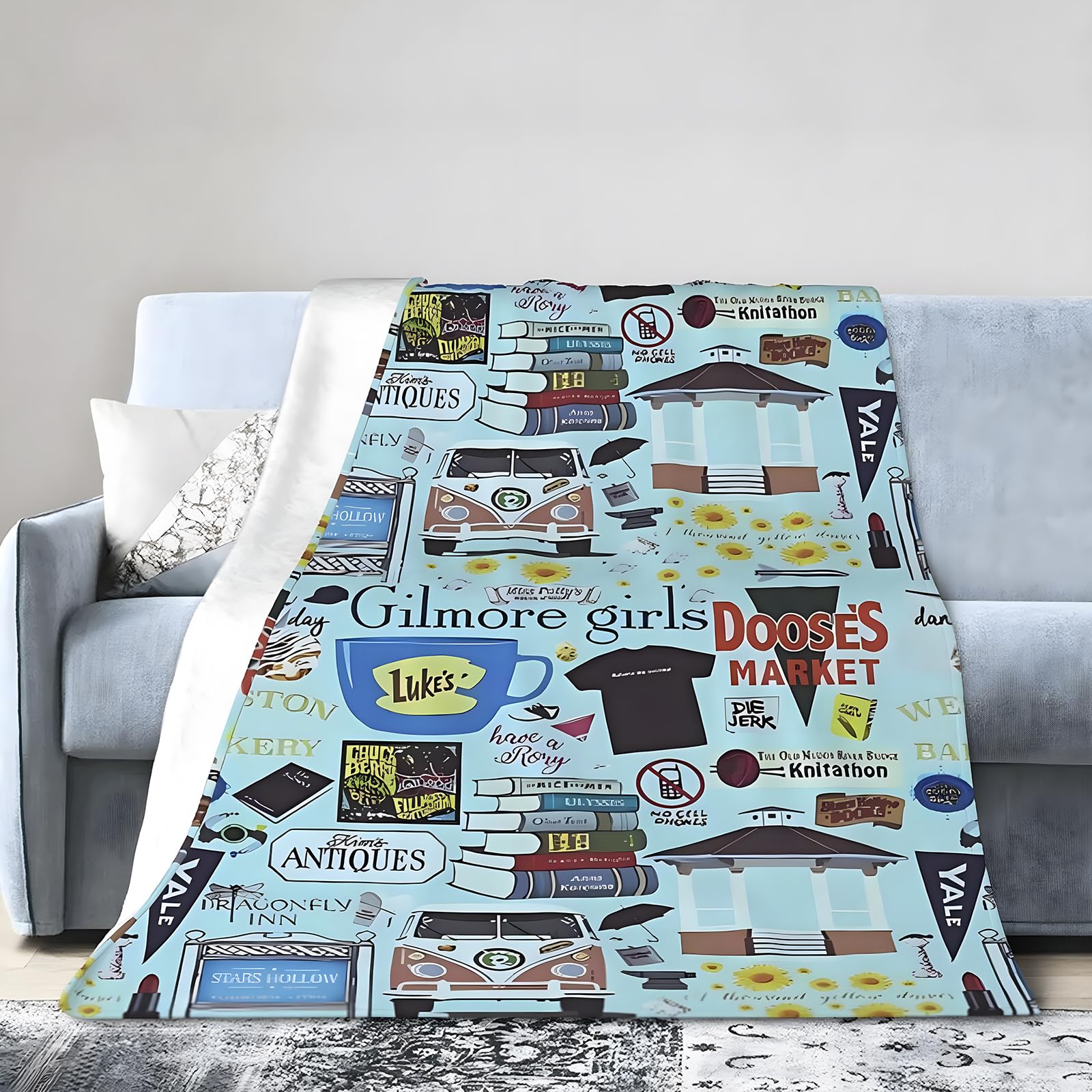 Manta Gilmore para Niñas - Manta de Felpa Suave para Damas - Imagen 8