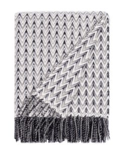 Manta de Interior Barker Textiles Shady Wave | -Gris