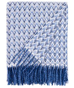 Manta interior Barker Textiles Shady Wave | -Azul
