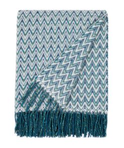 Manta de Interior Barker Textiles Shady Wave | -Aqua