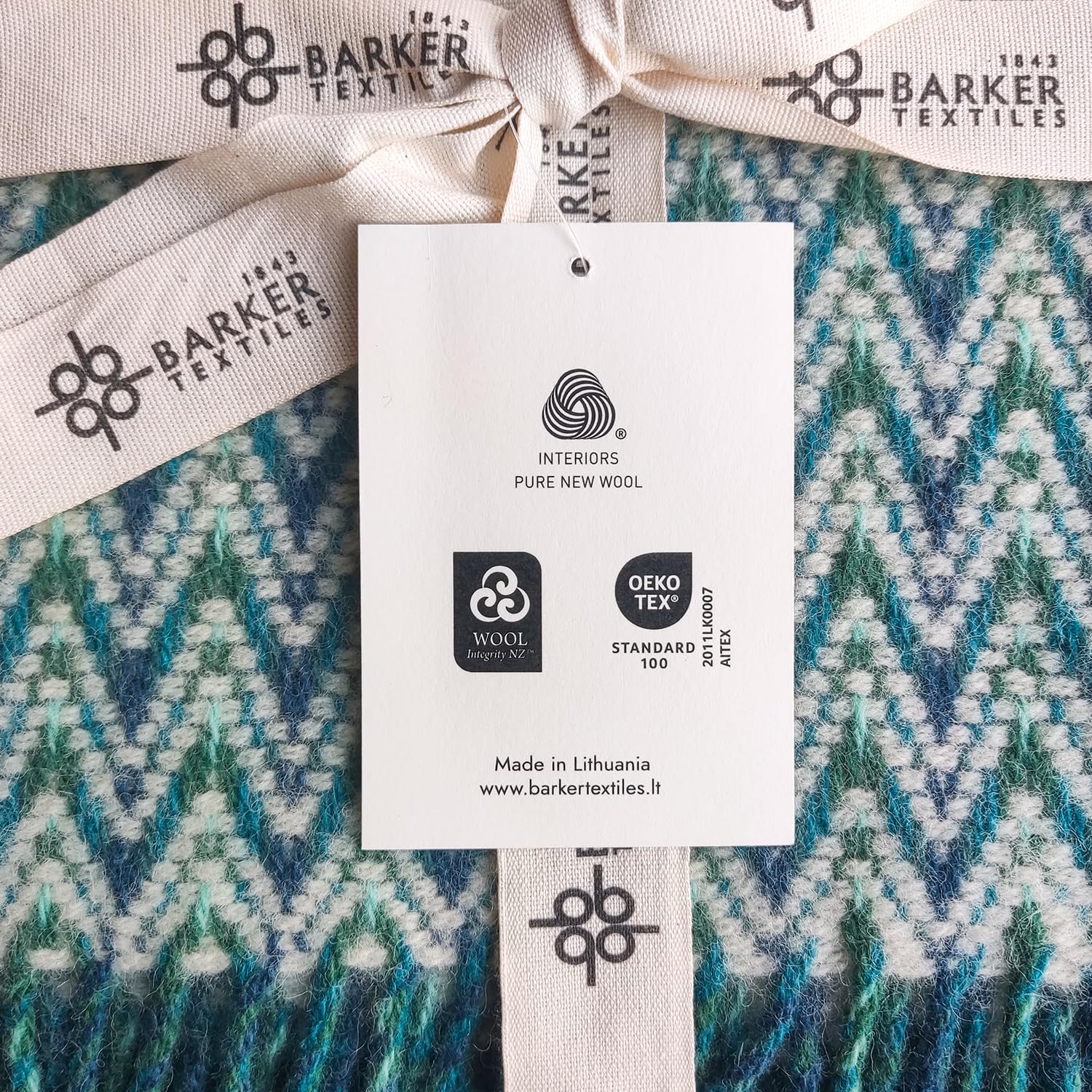 Manta de Interior Barker Textiles Shady Wave | -Aqua - Imagen 8