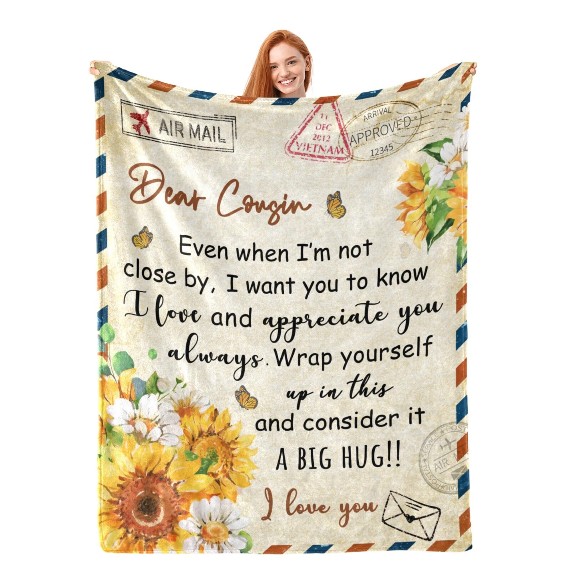 Mantas para Prima, Regalos para Prima Mujer, Regalos de