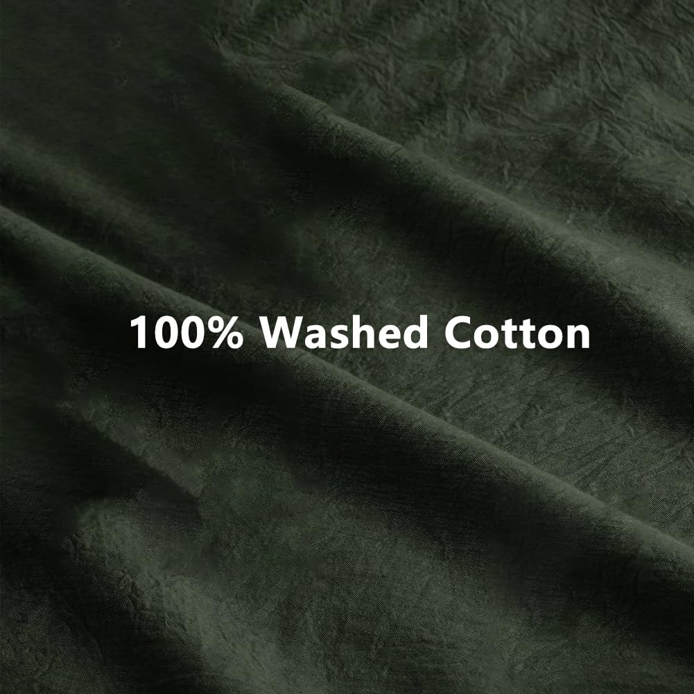 Funda de Edredón 100% Algodón Lavado para Manta Ponderada, - Imagen 4