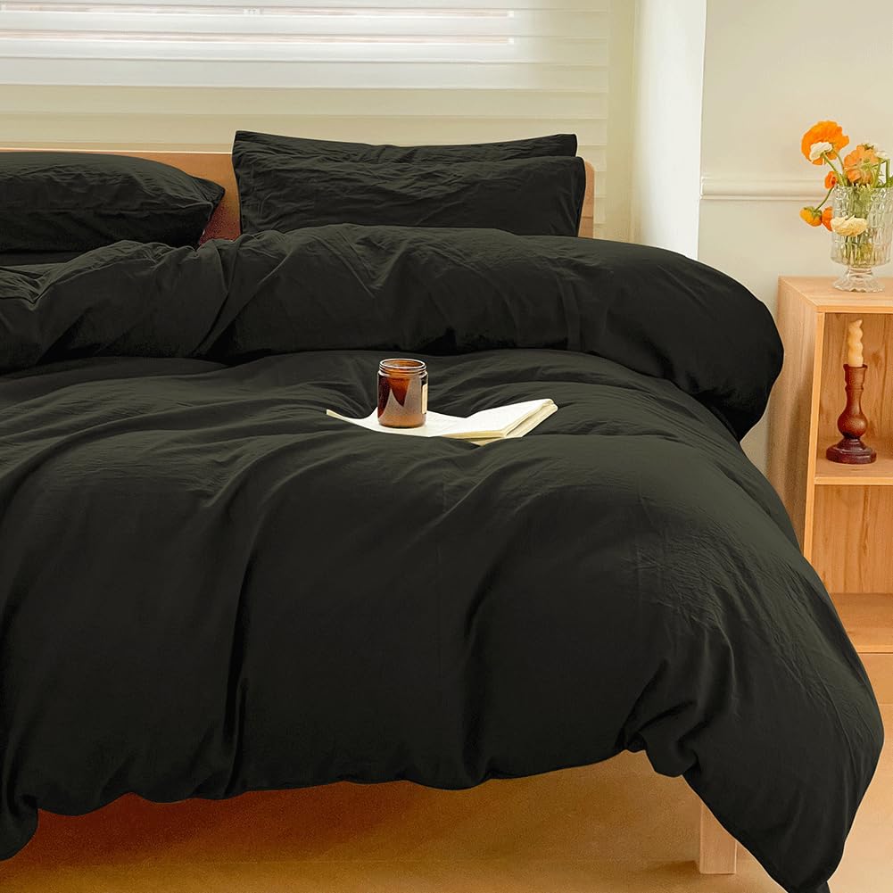 Funda de Edredón 100% Algodón Lavado para Manta Ponderada, - Imagen 7