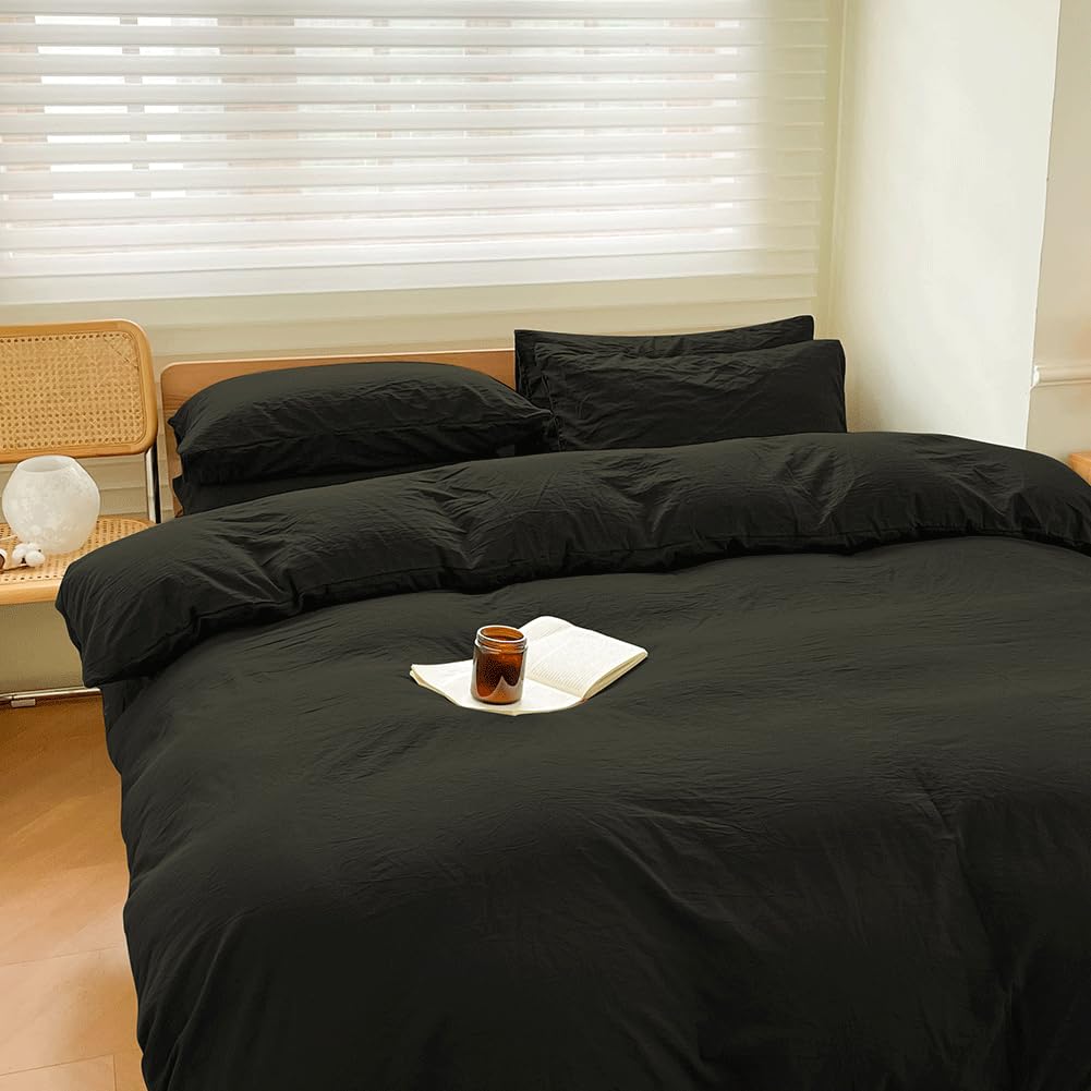 Funda de Edredón 100% Algodón Lavado para Manta Ponderada, - Imagen 6