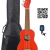 Ukelele Soprano Fender Edición Limitada Venice - Rojo