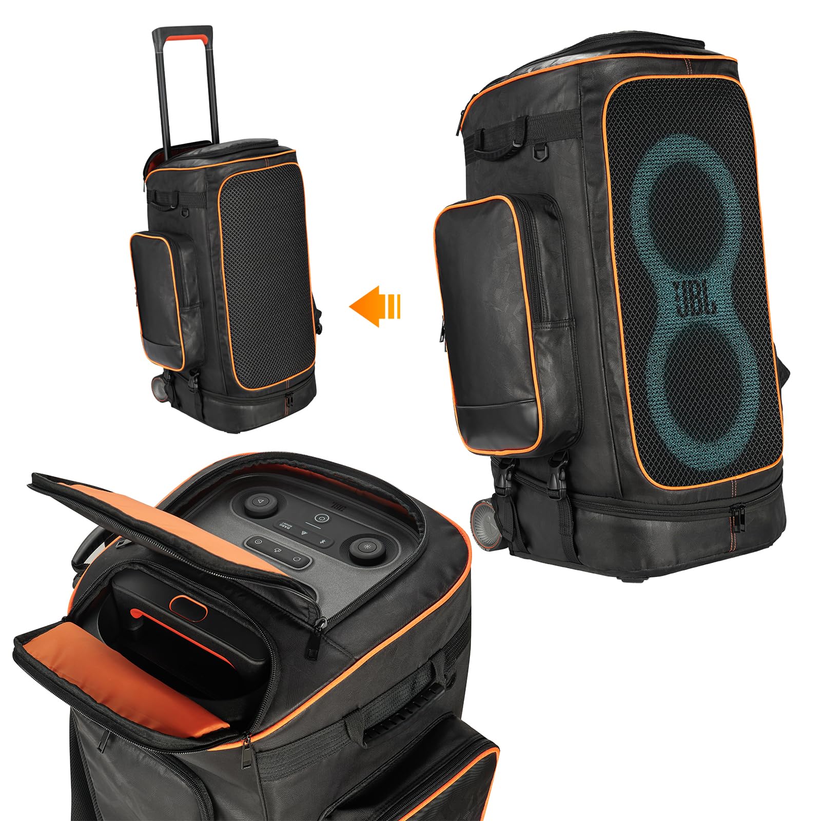 Estuche de transporte resistente para altavoz Jeachan